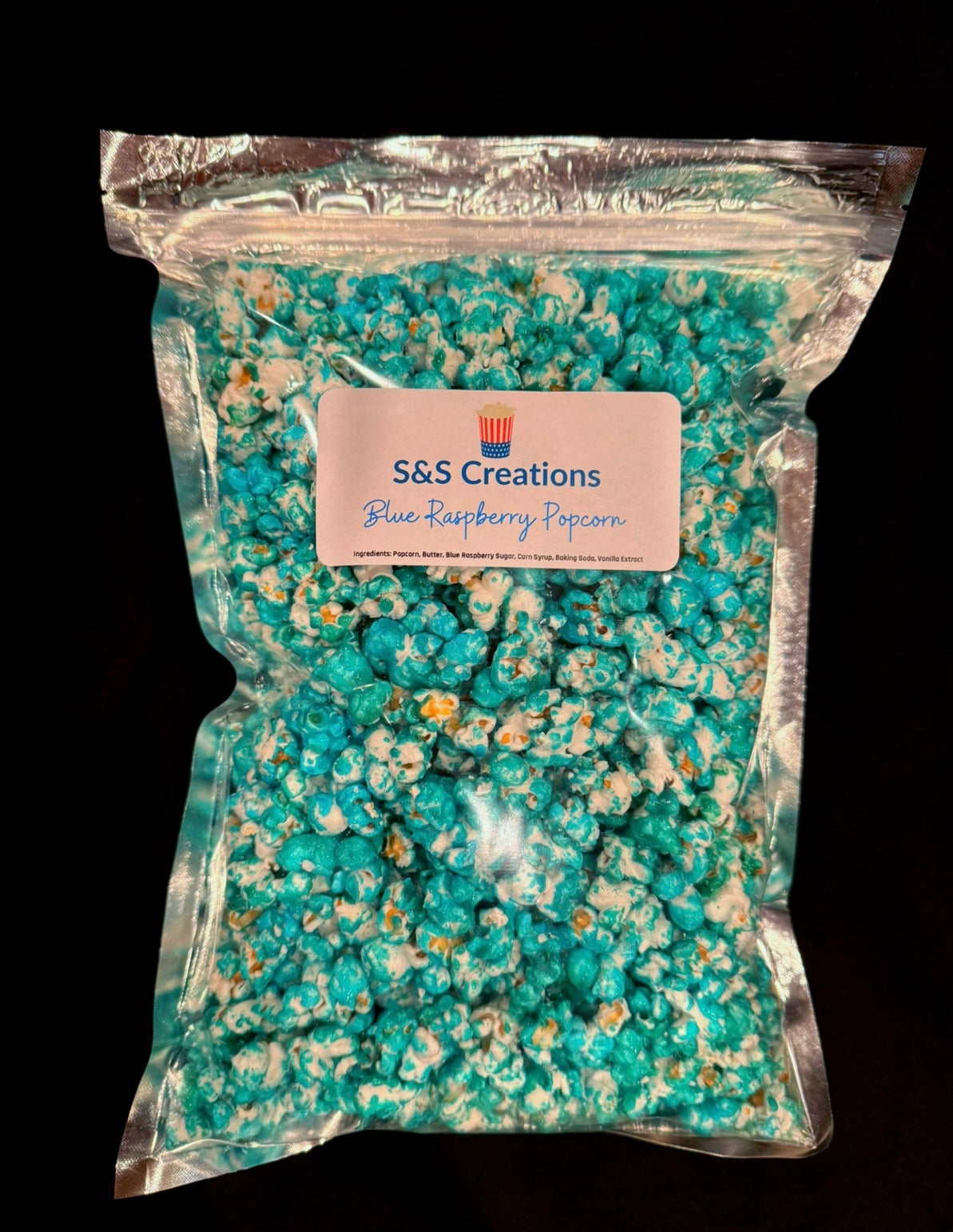 Blue Raspberry Popcorn S and S Creations LLC