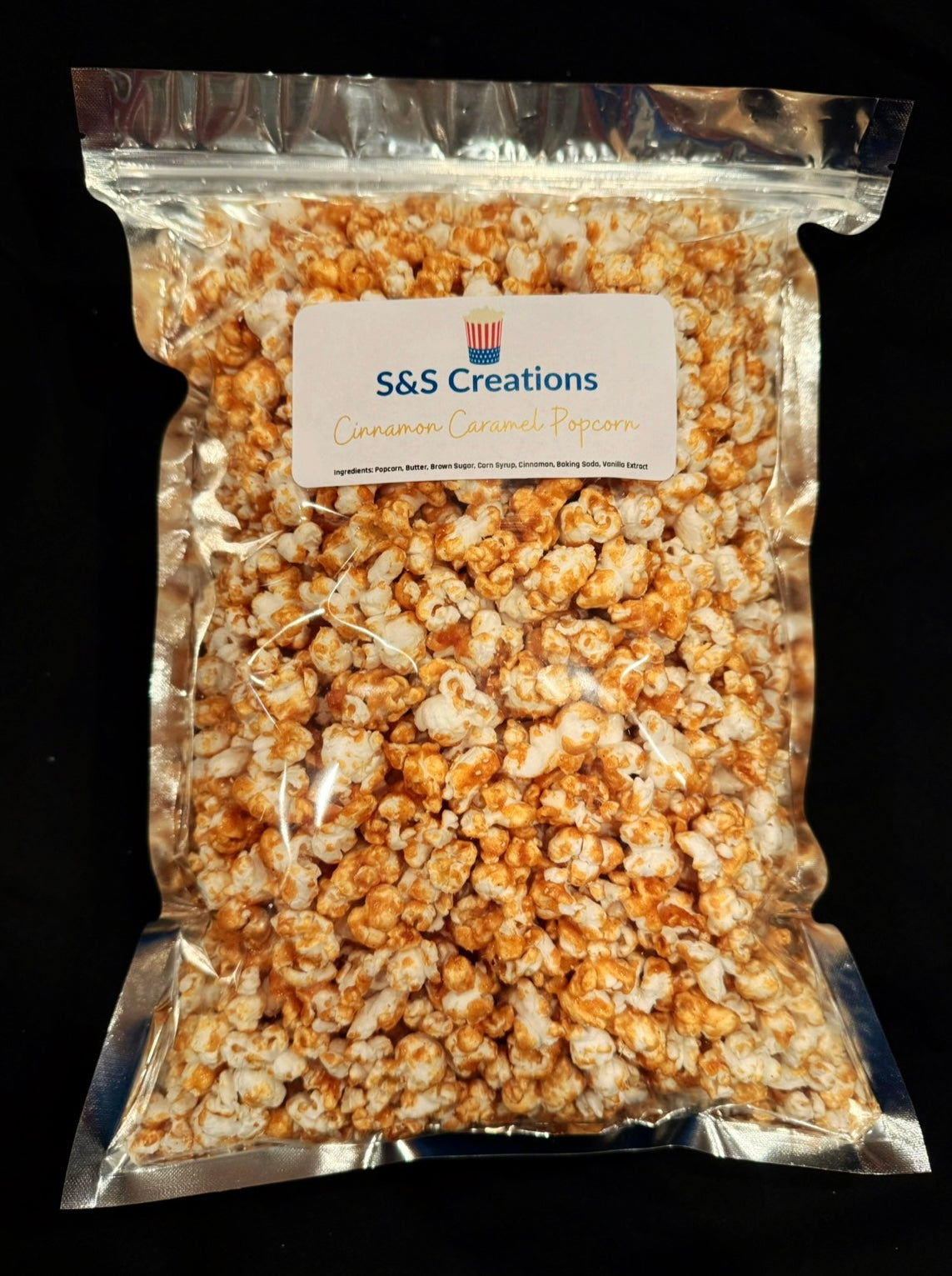 Cinnamon Caramel Popcorn S and S Creations LLC