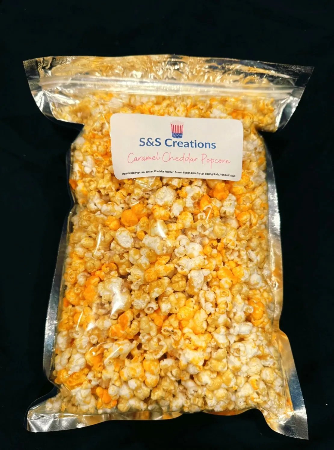 Caramel and Cheddar Popcorn S and S Creations